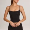 Ailany Modal tank-top med rund hals i svart
