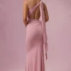 Annelise Jersey brudepikekjole i blushrosa