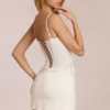 Aralyn Lace Corset Minikjoler i elfenben