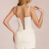 Aralyn Lace Corset Minikjoler i elfenben