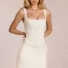 Aralyn Lace Corset Minikjoler i elfenben