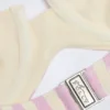 Ascona balconette-bikinitopp med bøyle og halterneck i mauve striper
