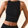 Aya Modal-tanktop med båthals i svart