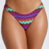 Azure By Oh Polly Badetøy Micro Cheeky bikinitruser i flerfarget mønster