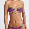 Azure By Oh Polly Badetøy Multiway Bikini Top i Multi Print
