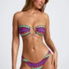 Azure By Oh Polly Badetøy Multiway Bikini Top i Multi Print