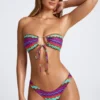 Azure By Oh Polly Badetøy Multiway Bikini Top i Multi Print