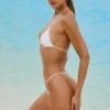 Bali pyntede bikinitruser med snøring i hvit