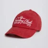 Baseballcap i mørkerød