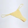Bosa Broderie Anglaise bikinitruser med snøring i sitrongul
