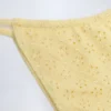 Bosa Broderie Anglaise bikinitruser med snøring i sitrongul