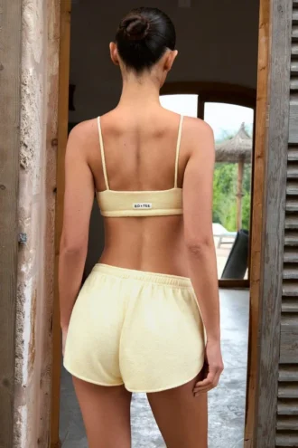 Bralette med firkantet hals i sitron