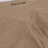 Børstet jersey-leggings med rynk og middels høy midje i mokka melert