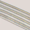 Candy Modal ribbet pannebånd i blå og gul stripe
