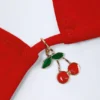 Canggu trekantet bikinitopp med charm-detaljer i Fiery Red
