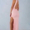 Cataleya Modal halterneck maxi-kjole i blushrosa