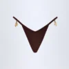 Cebu Charm-Detail bikinitruser i mørk sjokolade
