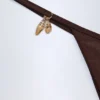 Cebu Charm-Detail bikinitruser i mørk sjokolade