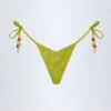 Cebu Charm-Detail bikinitruser i olivengrønn