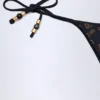 Cebu Charm-Detail bikinitruser i svart
