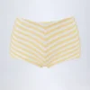 Cerreto mid-rise hotpants i sitrongule striper