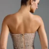 Charnelle pyntet bandeau-top i mandel