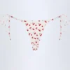 Cove Side-Tie Cheeky bikinitruser i kirsebærprint