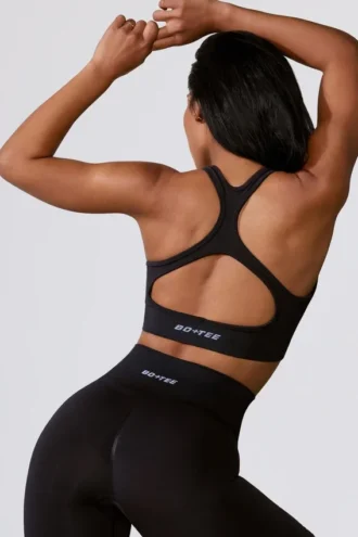 Cut Out Define Luxe sports-BH i svart