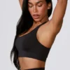 Cut Out Define Luxe sports-BH i svart