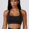Cut Out Define Luxe sports-BH i svart
