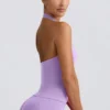 Define Luxe halterneck-tanktop i lilla