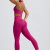 Define Luxe leggings med høy midje i Berry