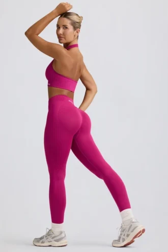 Define Luxe leggings med høy midje i Berry