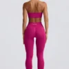 Define Luxe leggings med høy midje i Berry