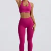 Define Luxe leggings med høy midje i Berry