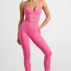 Define Luxe leggings med høy midje i Hot Pink