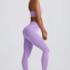 Define Luxe leggings med høy midje i lilla