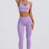 Define Luxe leggings med høy midje i lilla