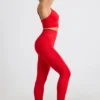 Define Luxe leggings med høy midje i rød