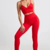 Define Luxe leggings med høy midje i rød
