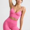 Define Luxe minishorts med høy midje i hot pink