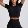 Define Luxe minishorts med høy midje i svart