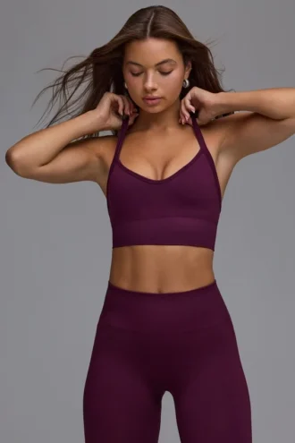 Define Luxe Multiway Sports Bra i Grape