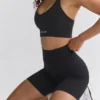 Define Luxe sykkelshorts med høy midje i svart