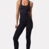 Define Luxe-unitard med åpen rygg i svart