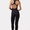 Define Luxe-unitard med åpen rygg i svart
