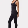 Define Luxe-unitard med åpen rygg i svart