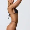 Delray Ruched Thong bikinitruser i svart