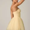 Dottie Tulle Corset Minikjole i gult
