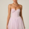 Dottie Tulle Corset Minikjole i Lilac
